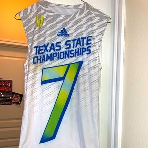 Adidas track shirt size large Texas stat champions